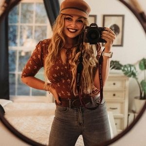 Free People Cutout Tee Medium